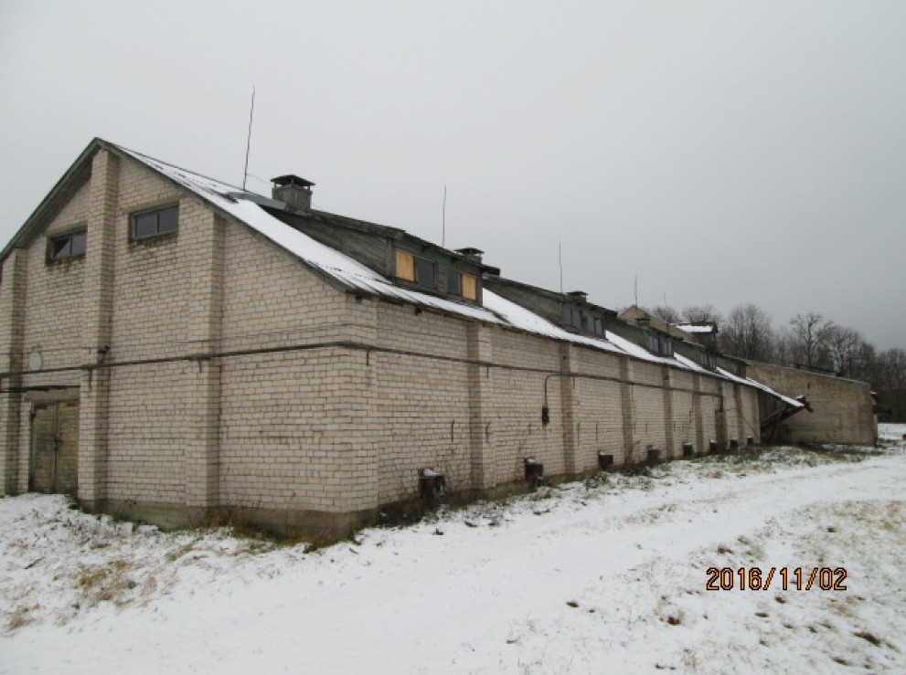 Selling 798.96 sq. m. warehouse premises in Kriaunai, Baršėnų village, Rokiškio district